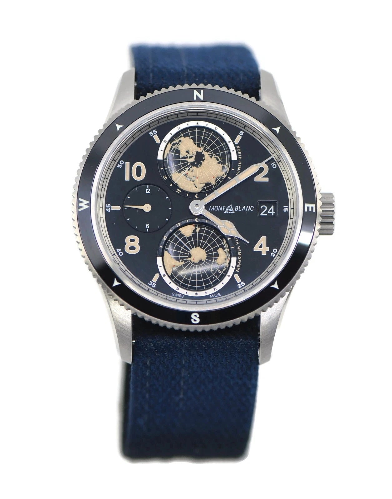 Montblanc Geosphere Stainless Steel Watch 117837