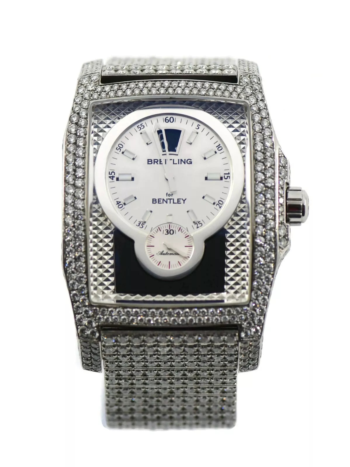 Breitling Bentley Flying B Diamond Stainless Steel Watch A28362
