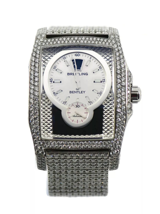 Breitling Bentley Flying B Diamond Stainless Steel Watch A28362