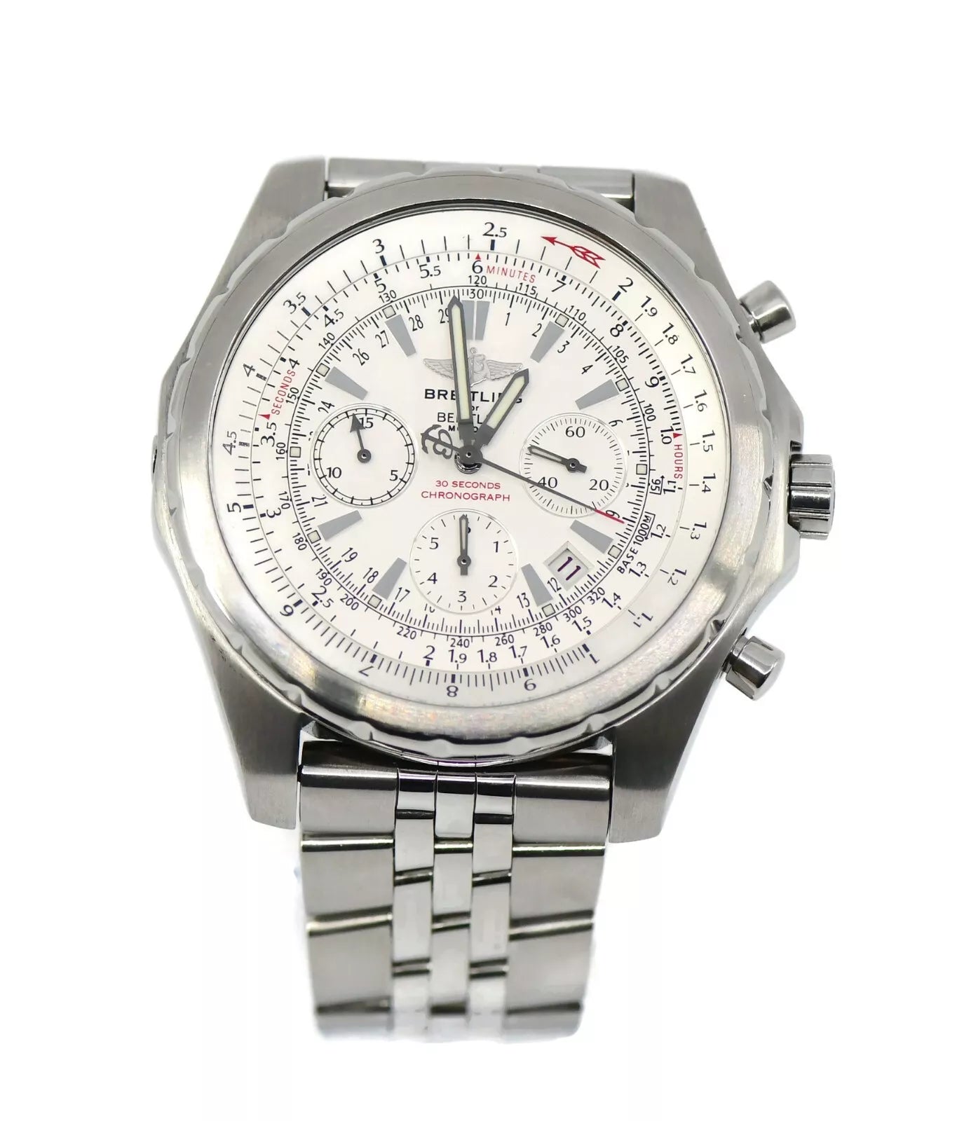 Breitling Bentley Motors Chronograph Stainless Steel Watch A25363