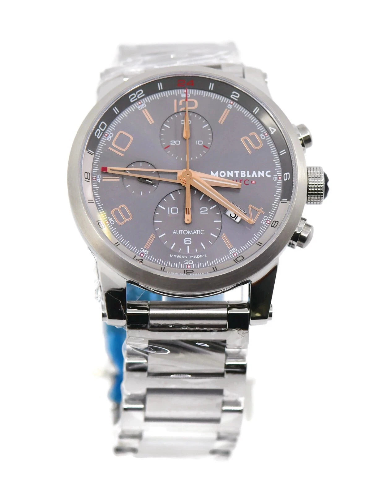 Montblanc Timewalker GMT Chronograph Stainless Steel Watch 107303