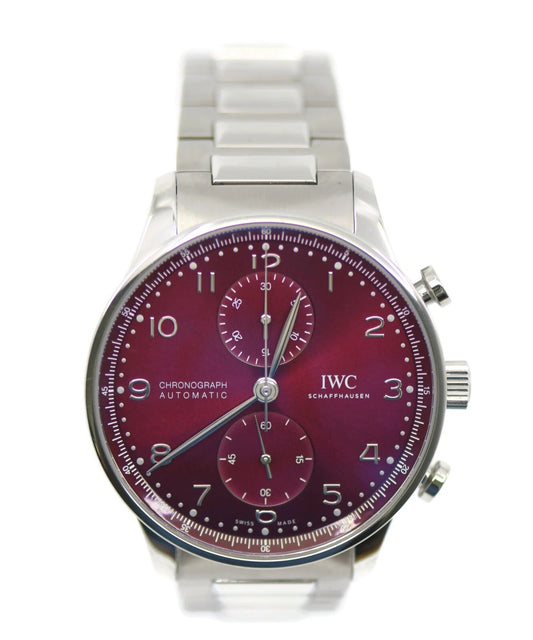 IWC Portuguese Chronograph Stainless Steel Watch IW371616