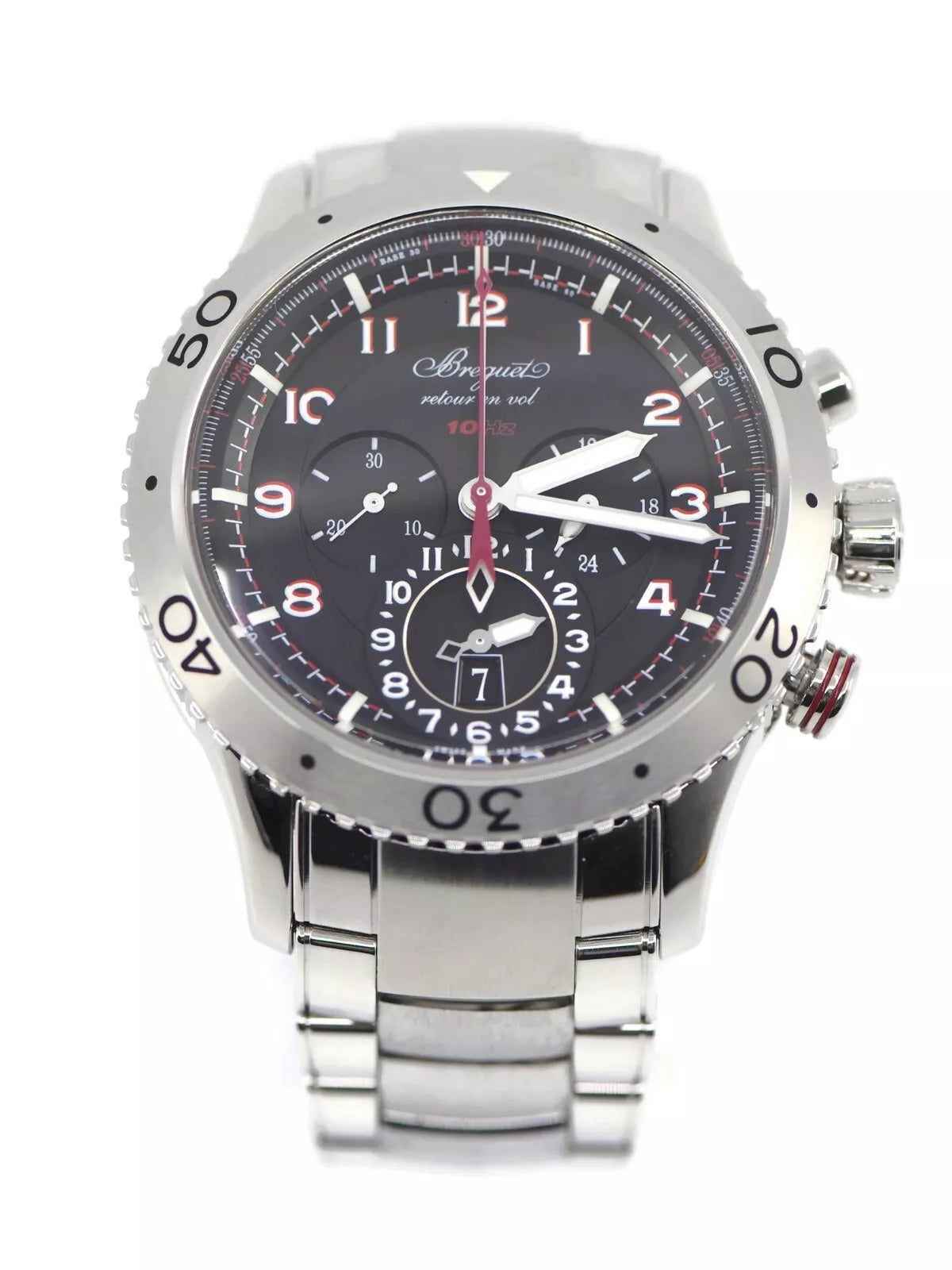 Breguet Type XXII Flyback Chronograph Stainless Steel Watch 3880ST/H2/3XV