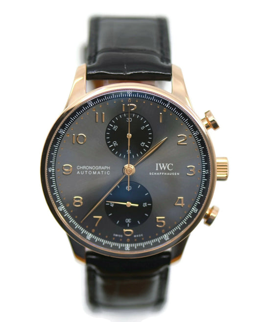 IWC Portuguese Chronograph 18K Rose Gold Watch IW371610