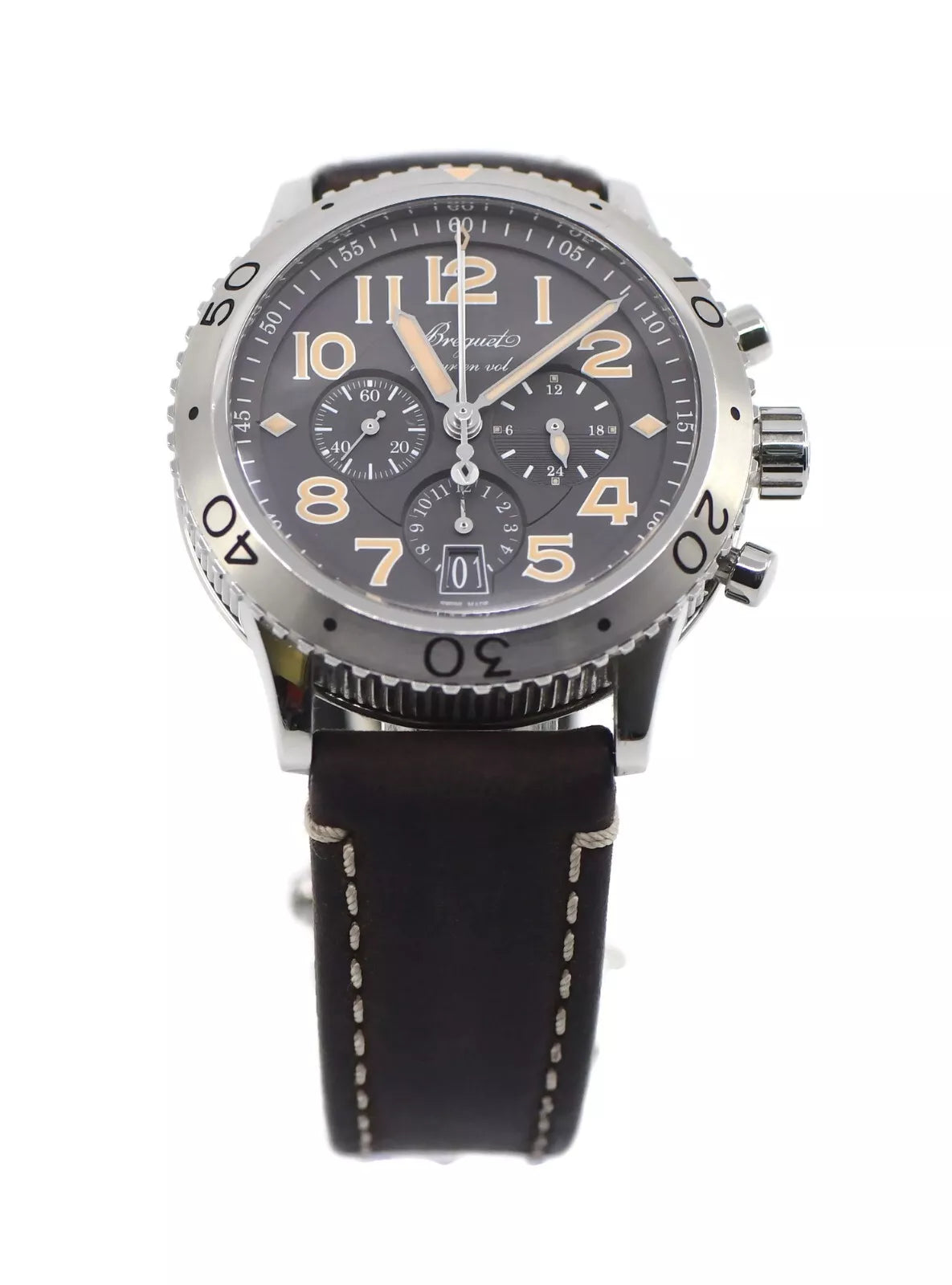 Breguet Type XXI Chronograph Stainless Steel Watch 3817