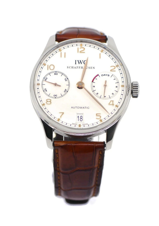 IWC Portuguese 7 Day Stainless Steel Watch IW500114