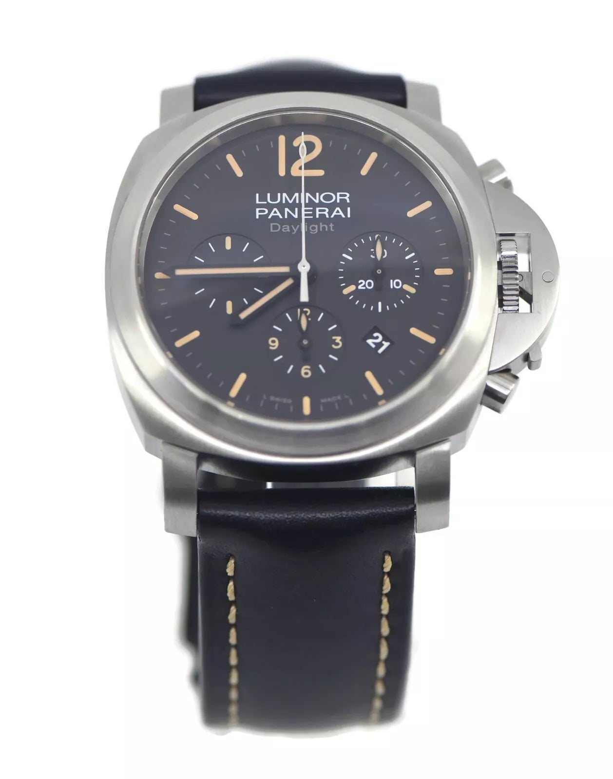 Panerai Luminor Daylight Chronograph Stainless Steel Watch PAM00356