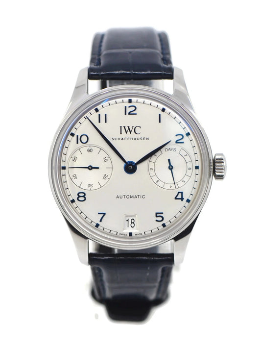 IWC Portuguese 7 Day Stainless Steel Watch IW501702