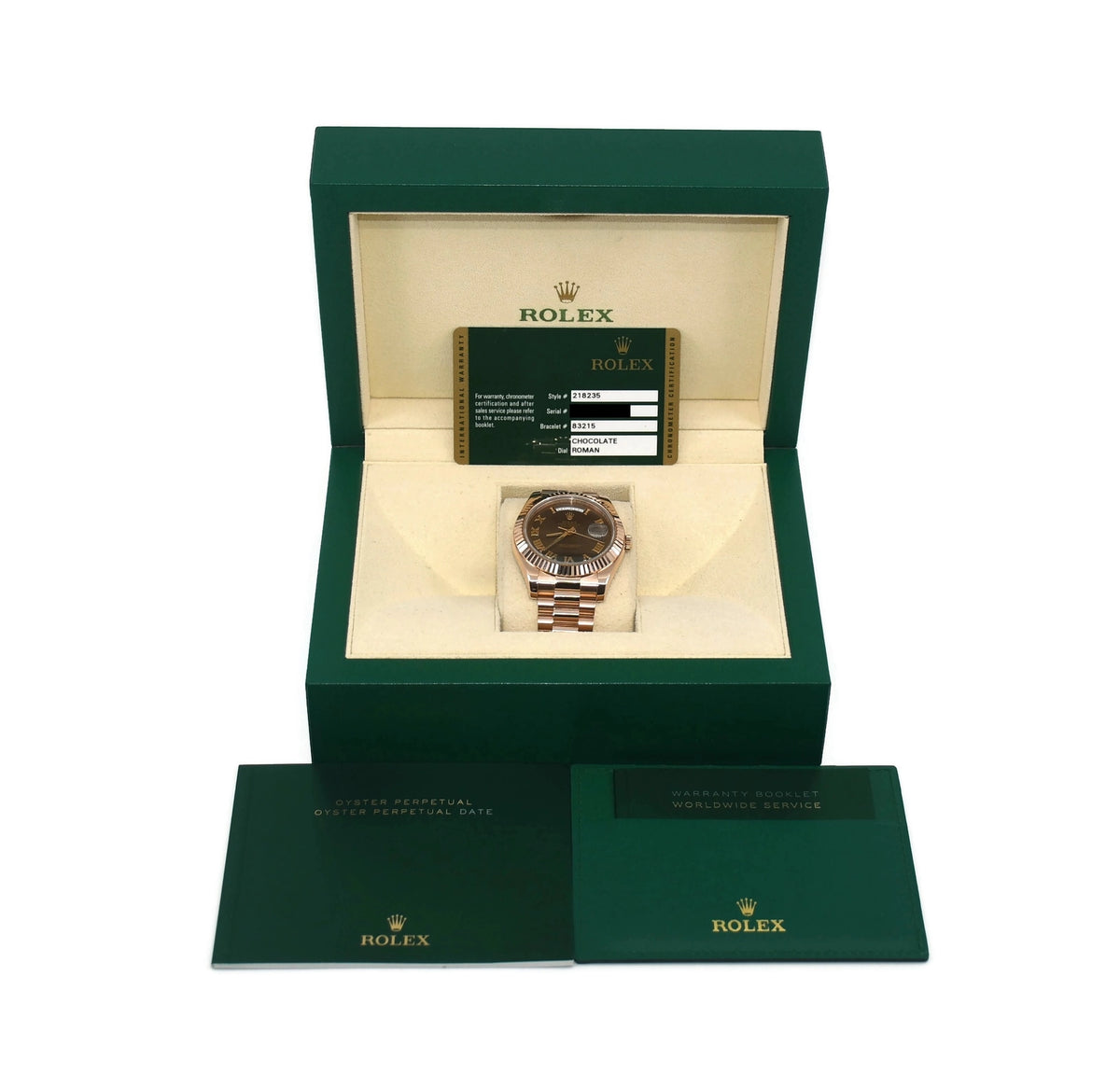 Rolex Day Date II 18K Rose Gold Watch 218235