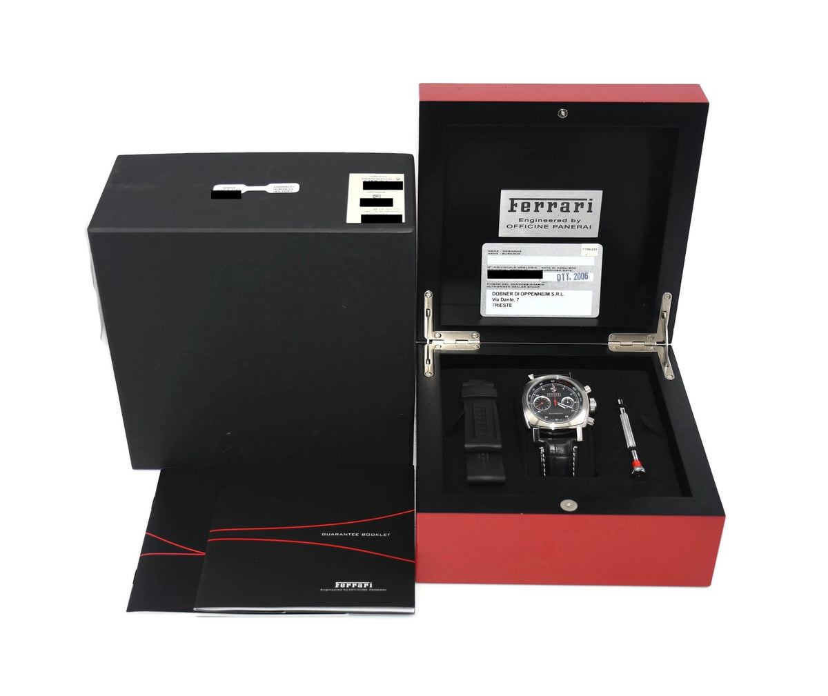 Panerai Ferrari Chronograph Stainless Steel Watch FER00004