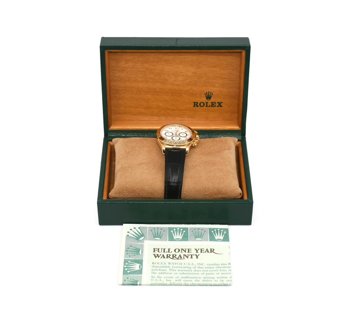 Rolex Daytona 18K Yellow Gold Watch 16528