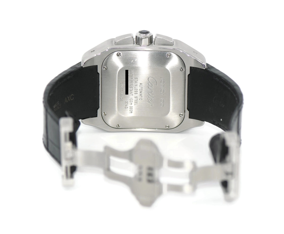 Cartier Santos 100 XL Chronograph Stainless Steel Watch W20090X8