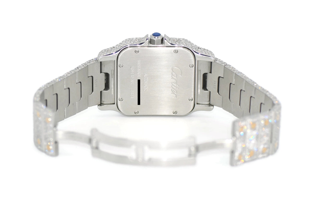 Cartier Santos Galbee XL Diamond 18K/Stainless Steel Watch W20099C4