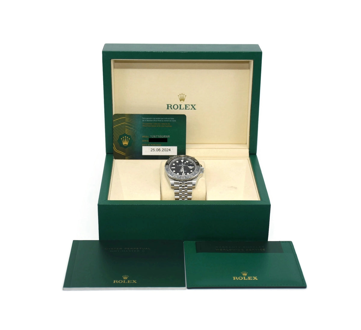 Rolex GMT-Master II Stainless Steel Watch 126710GRNR