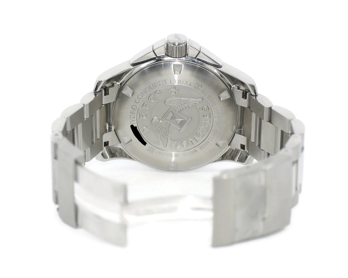 Longines Hydro Conquest Stainless Steel Watch L3.843.4