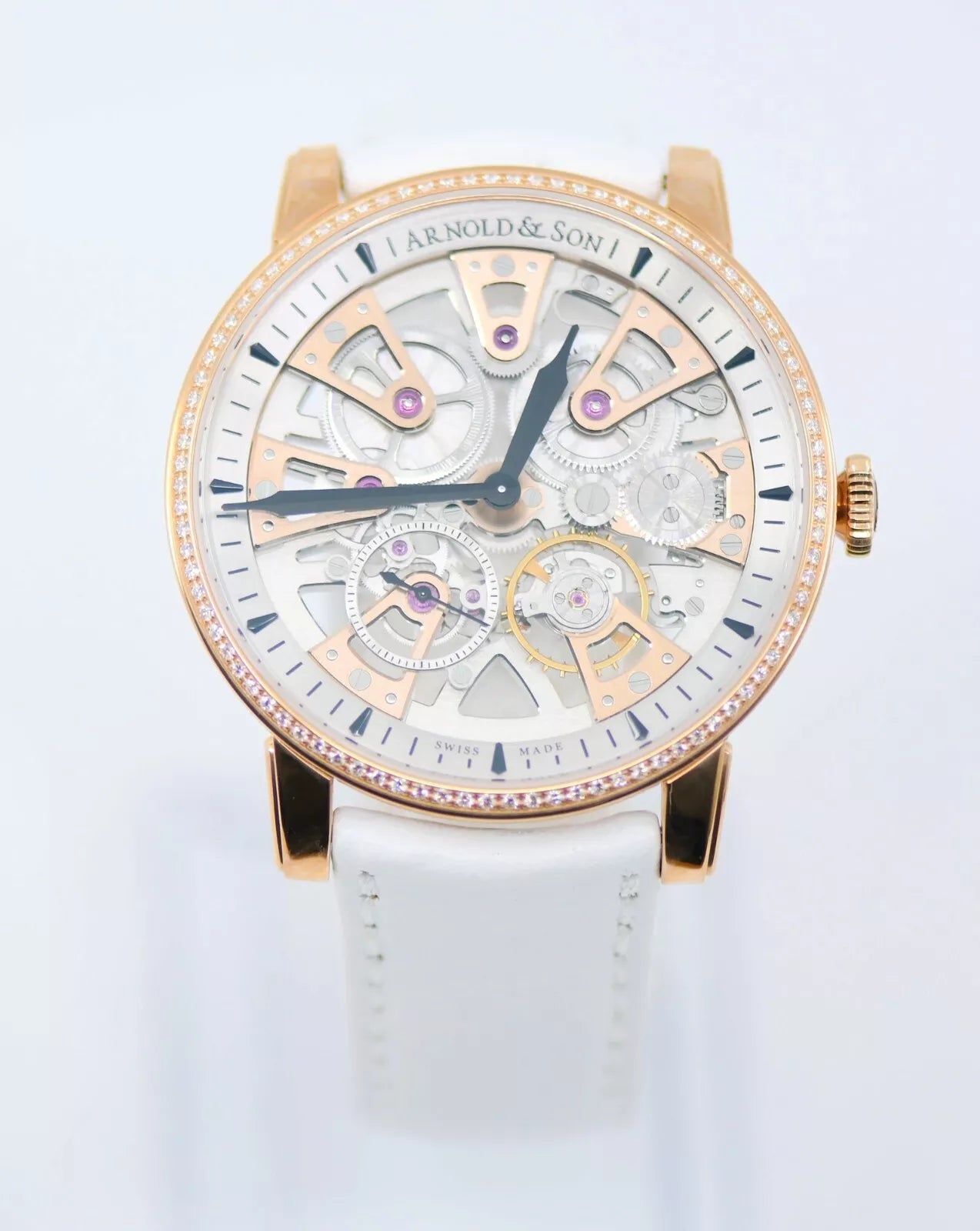 Arnold & Son Nebula Diamond 18K Rose Gold Watch 1NEMR.R01A.D139A