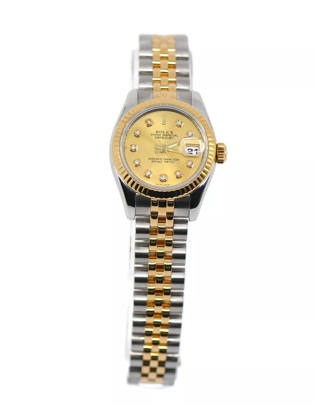 Rolex Datejust Diamond 18K/Stainless Steel Watch 179173