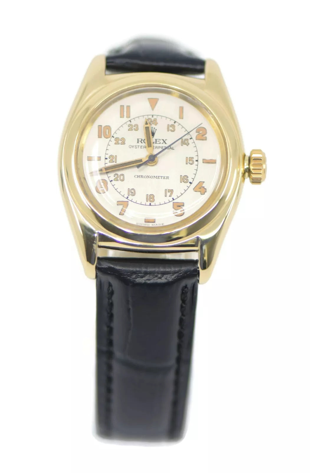 Rolex Bubbleback 14K Yellow Gold Watch 3131