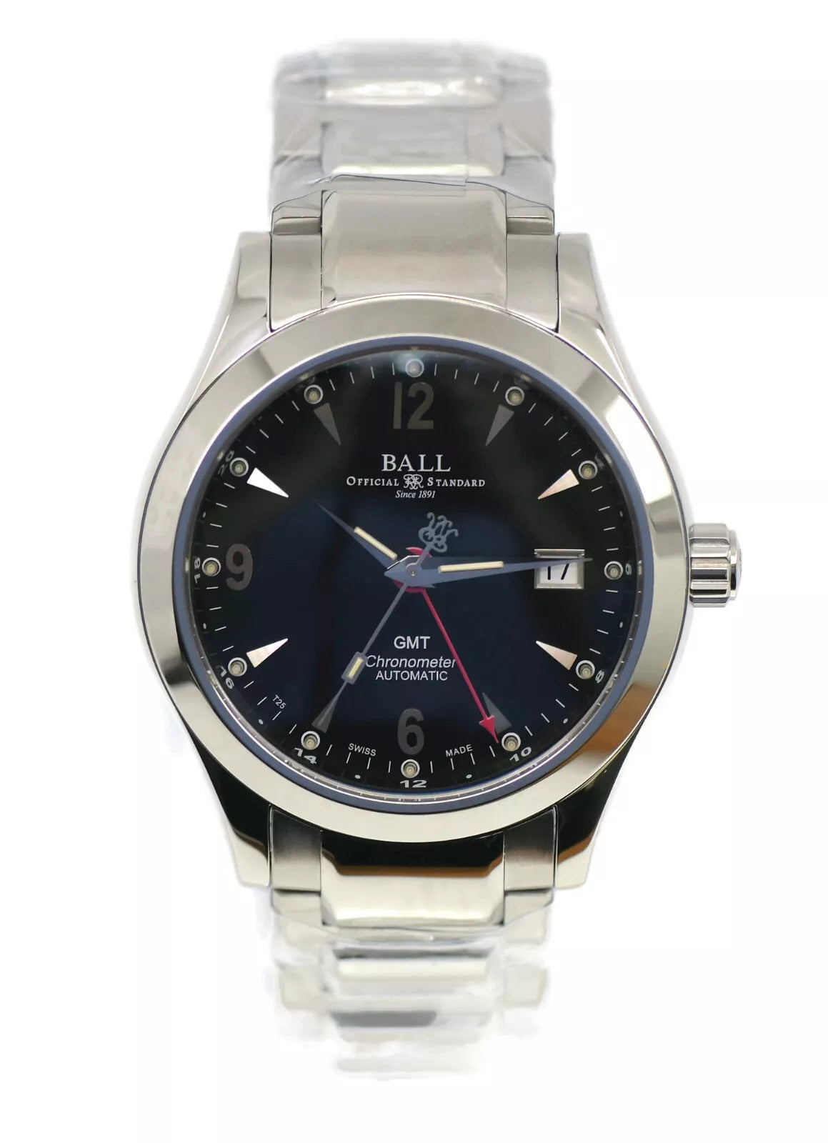 Ball Engineer II Ohio GMT Stainless Steel Watch GM1032C-S2CJ-BK