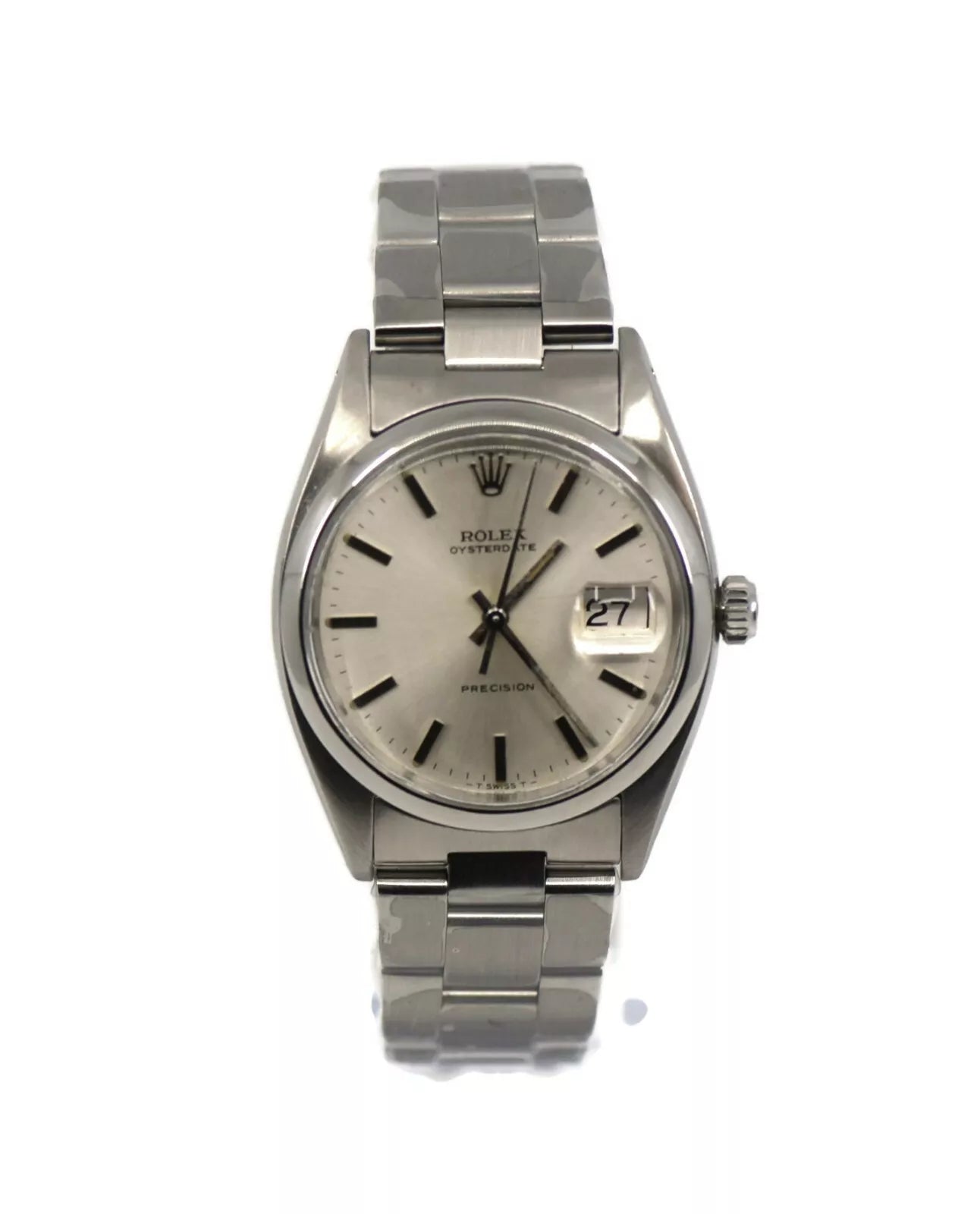 Rolex Oyster Date Precision Stainless Steel Watch 6494