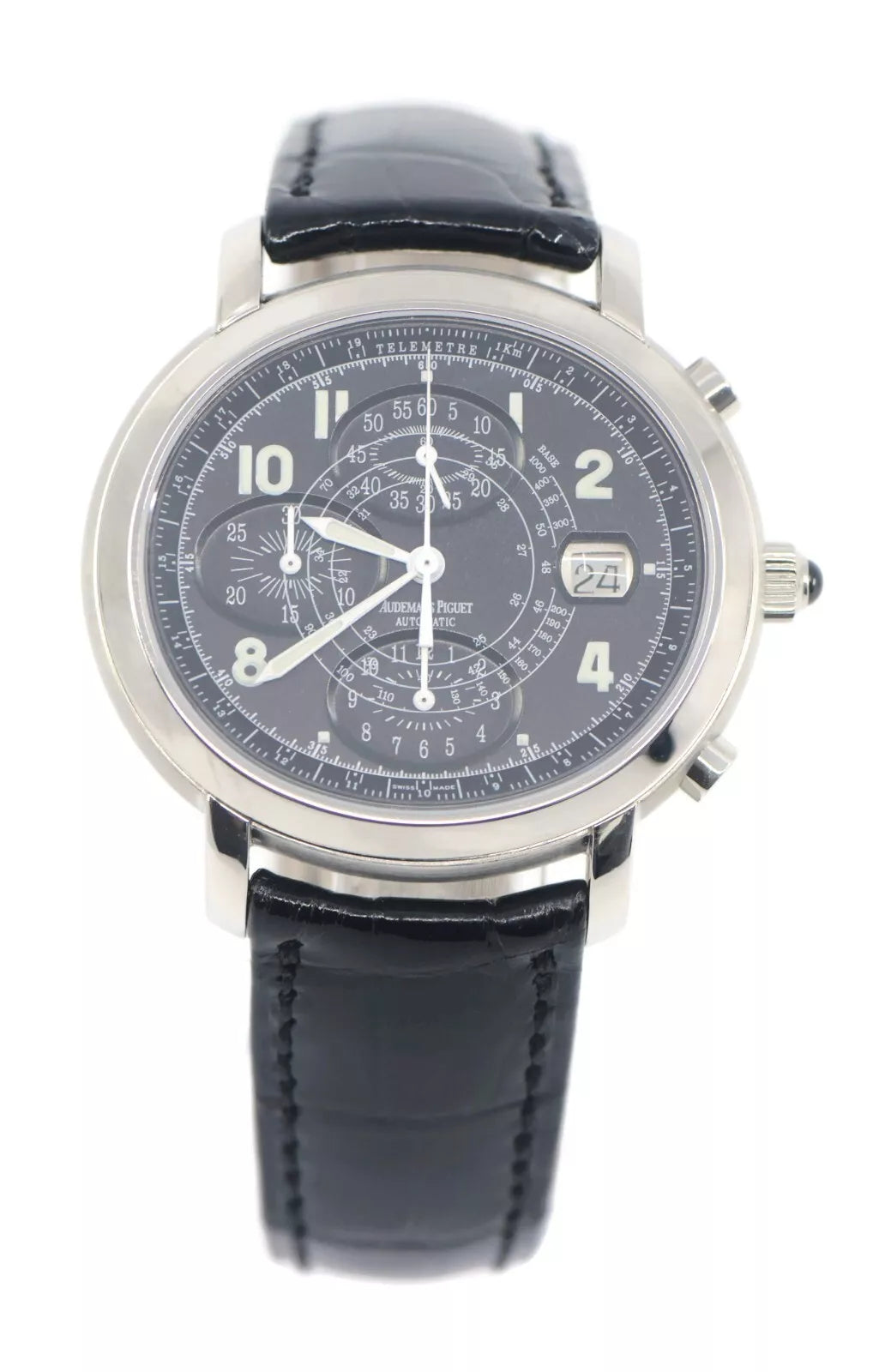 Audemars Piguet Millenary Chronograph Stainless Steel Watch 25897ST