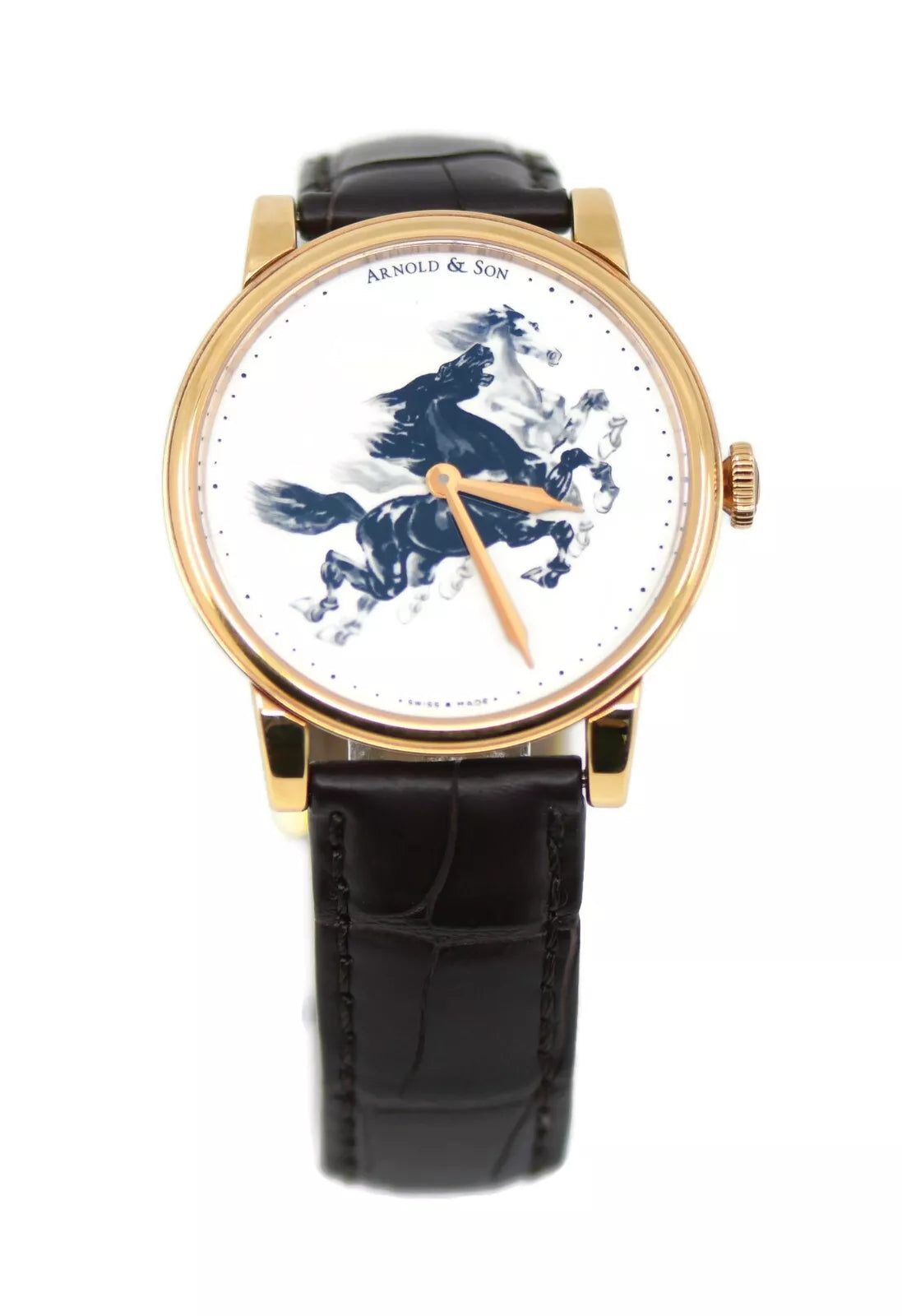 Arnold & Son HMS Horses 18K Rose Gold Watch 1LCAP.W03A.C111A