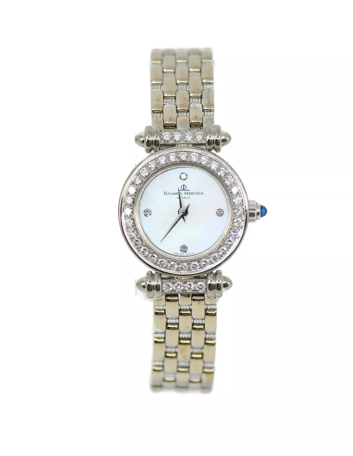 Baume & Mercier Diamond 18K White Gold Watch MV035075