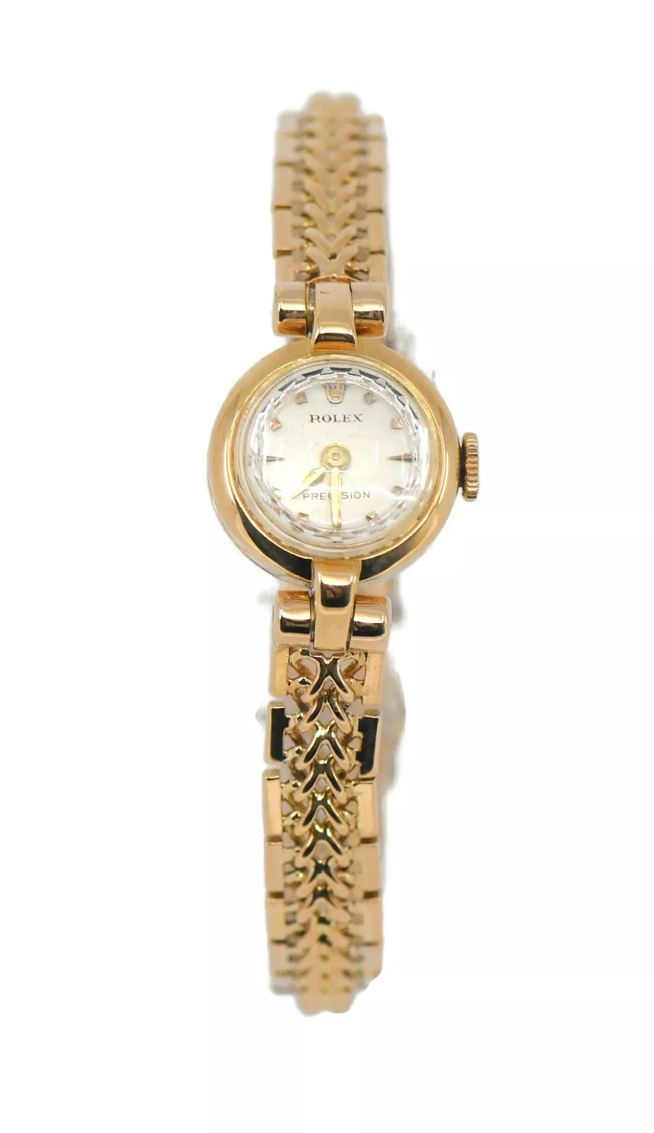 Rolex Precision 18K Rose Gold Watch 8106