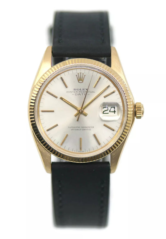Oyster Perpetual Date 18K Yellow Gold Watch
