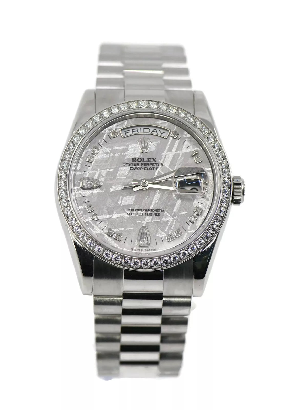 Rolex Day Date Diamond Meteorite 118346