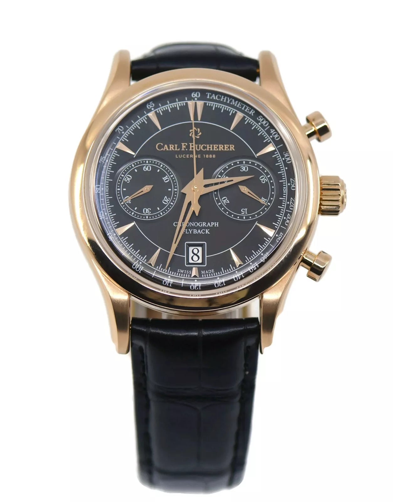 Carl F Bucherer Manero Flyback Chronograph 18K Rose Gold Watch 10919.03