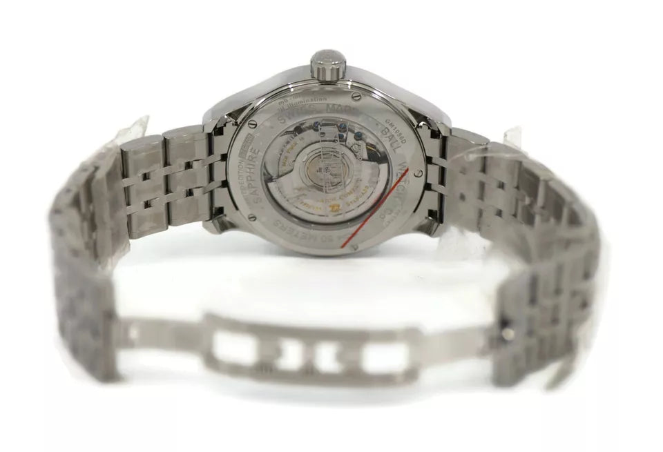 Ball Trainmaster First Flight Stainless Steel Watch GM1056D-S2J-BK