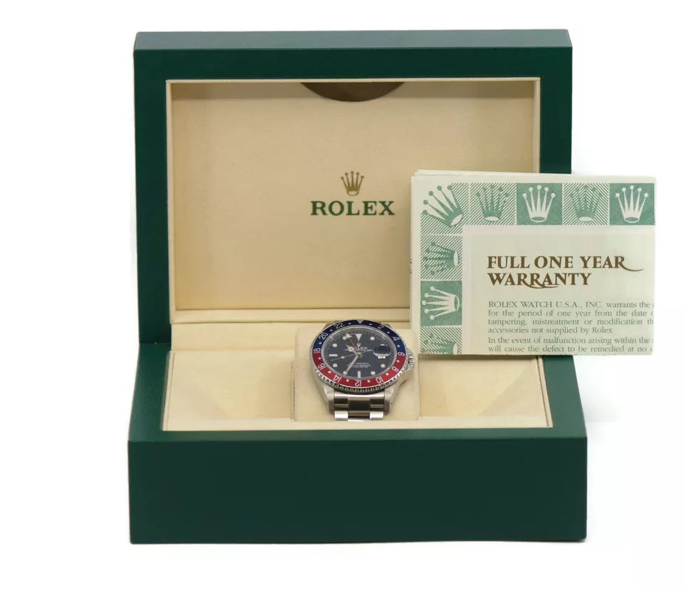 Rolex GMT-Master II Pepsi Stainless Steel Watch 16710