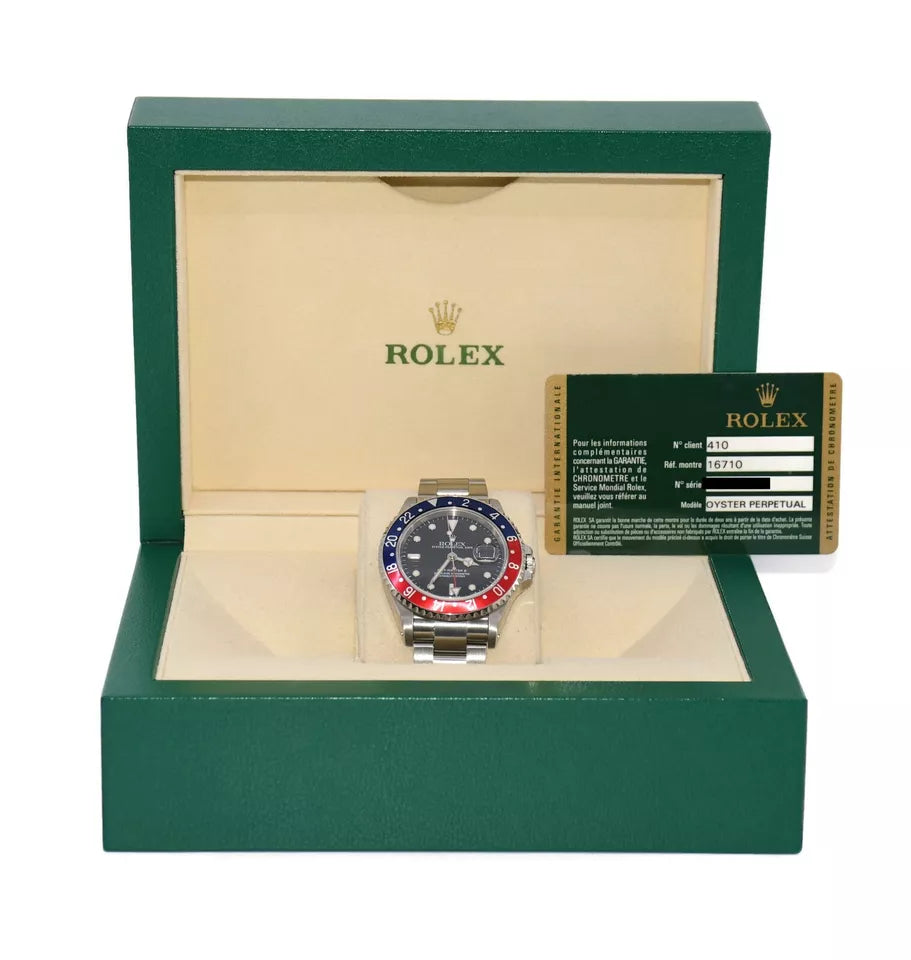 Rolex GMT-Master II Pepsi Stainless Steel Watch 16710