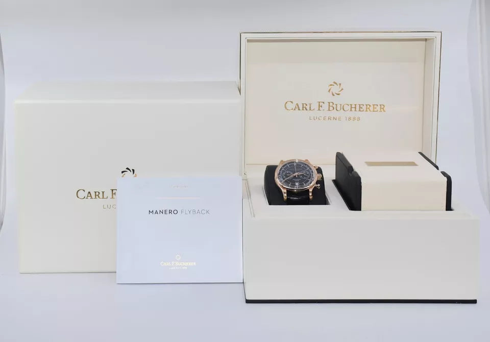 Carl F Bucherer Manero Flyback Chronograph 18K Rose Gold Watch 10919.03