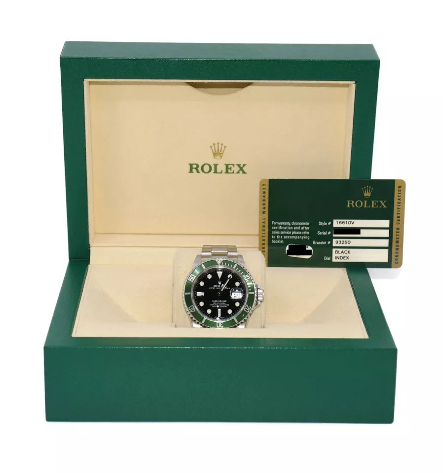 Rolex Submariner Kermit Stainless Steel Watch 16610V