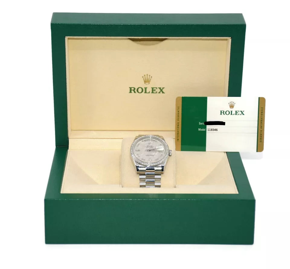 Rolex Day Date Diamond Meteorite 118346