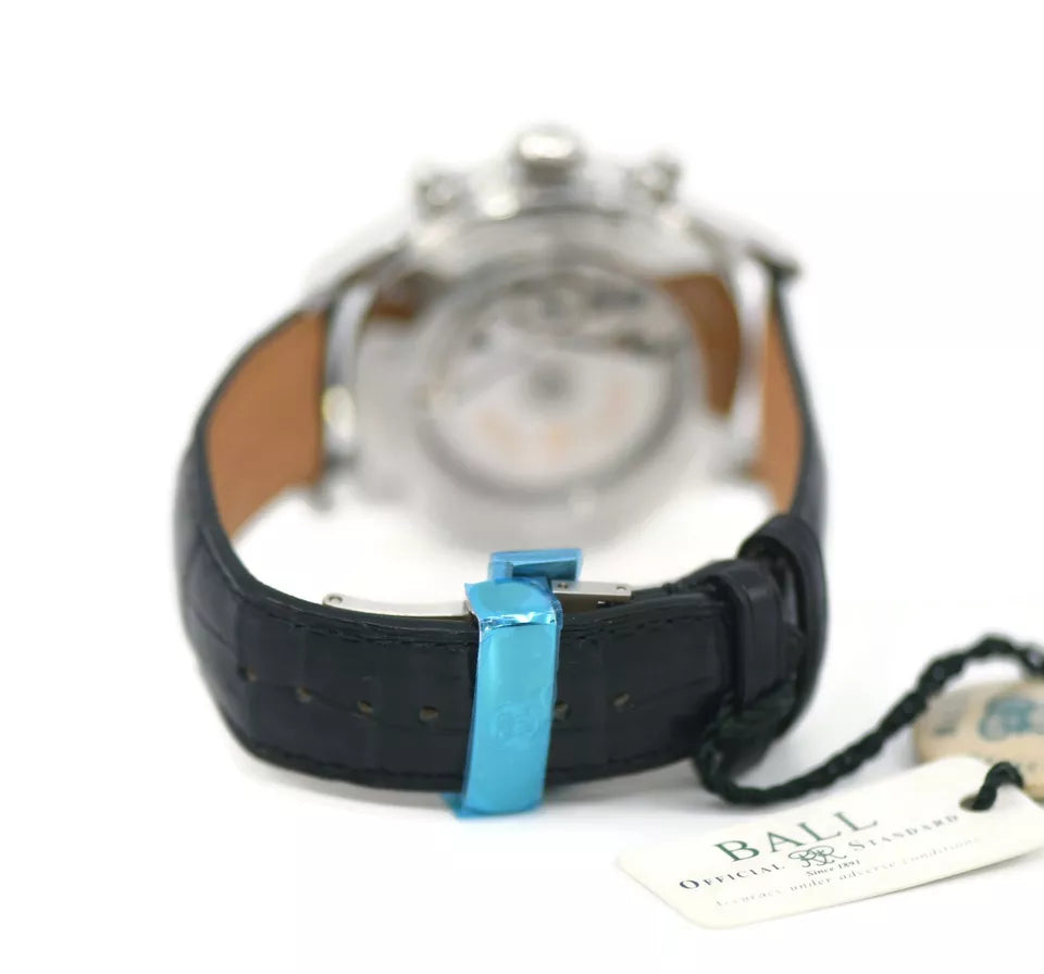 Ball Trainmaster Worldtime Stainless Steel Watch CM2052D-LFJ-BK