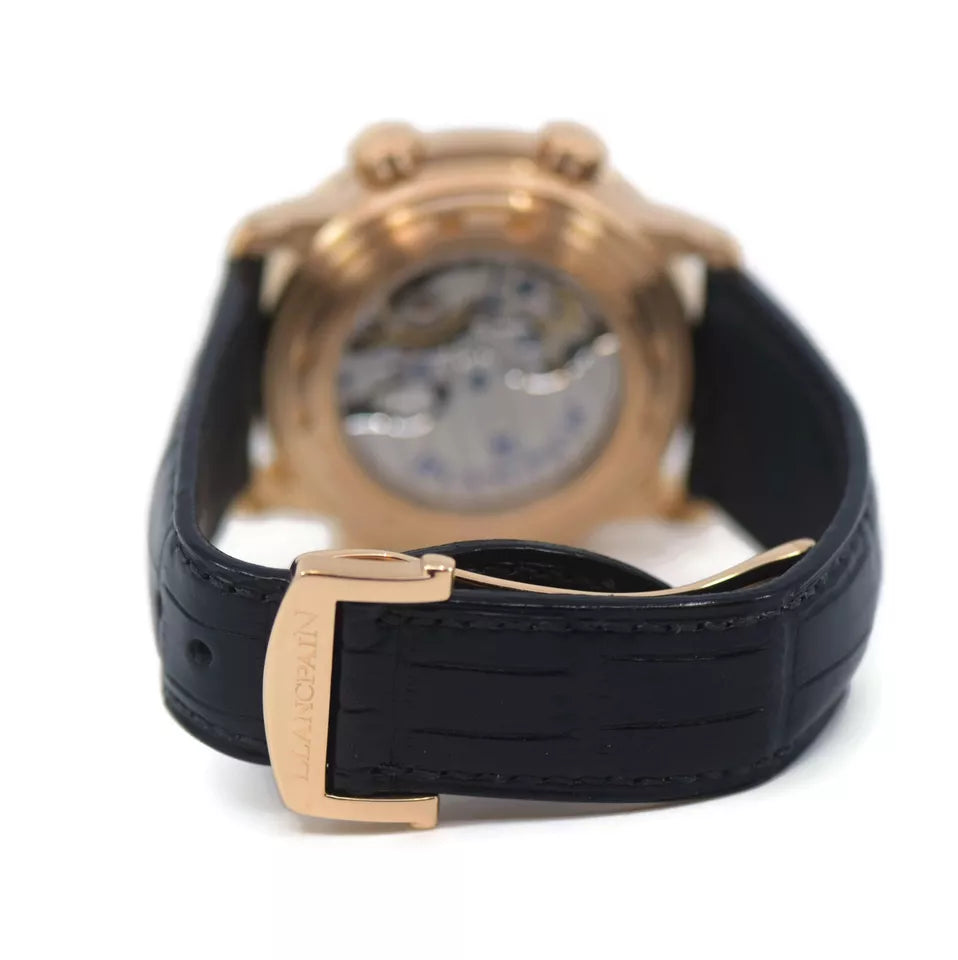 Blancpain Leman Reveil GMT 18K Rose Gold Watch 2041