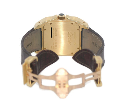 Cartier Santos 100 Large 18K Yellow Gold Watch W20071Y1