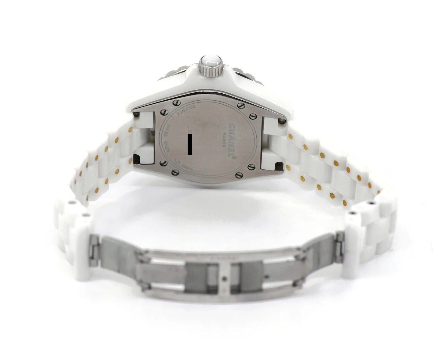 Chanel J12 Diamond White Ceramic Watch H1628