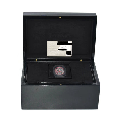 Bulgari Octo Finissimo Skeleton Red Black Ceramic Watch 103527