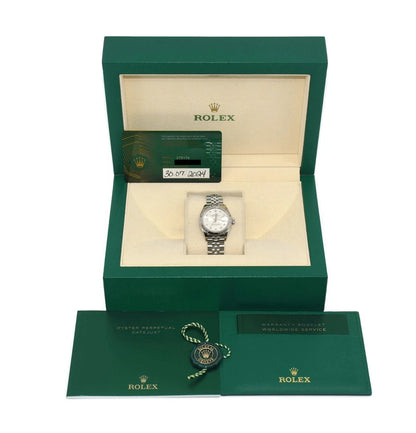Rolex Datejust 28 Diamond Stainless Steel Watch 279174