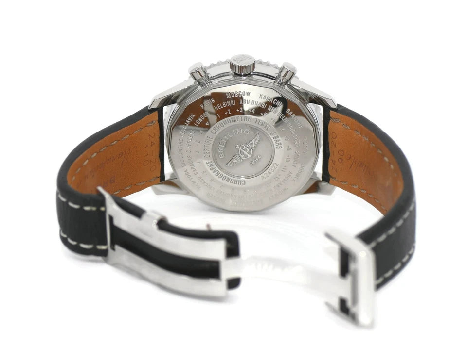 Breitling Navitimer GMT Chronograph Stainless Steel Watch A24322