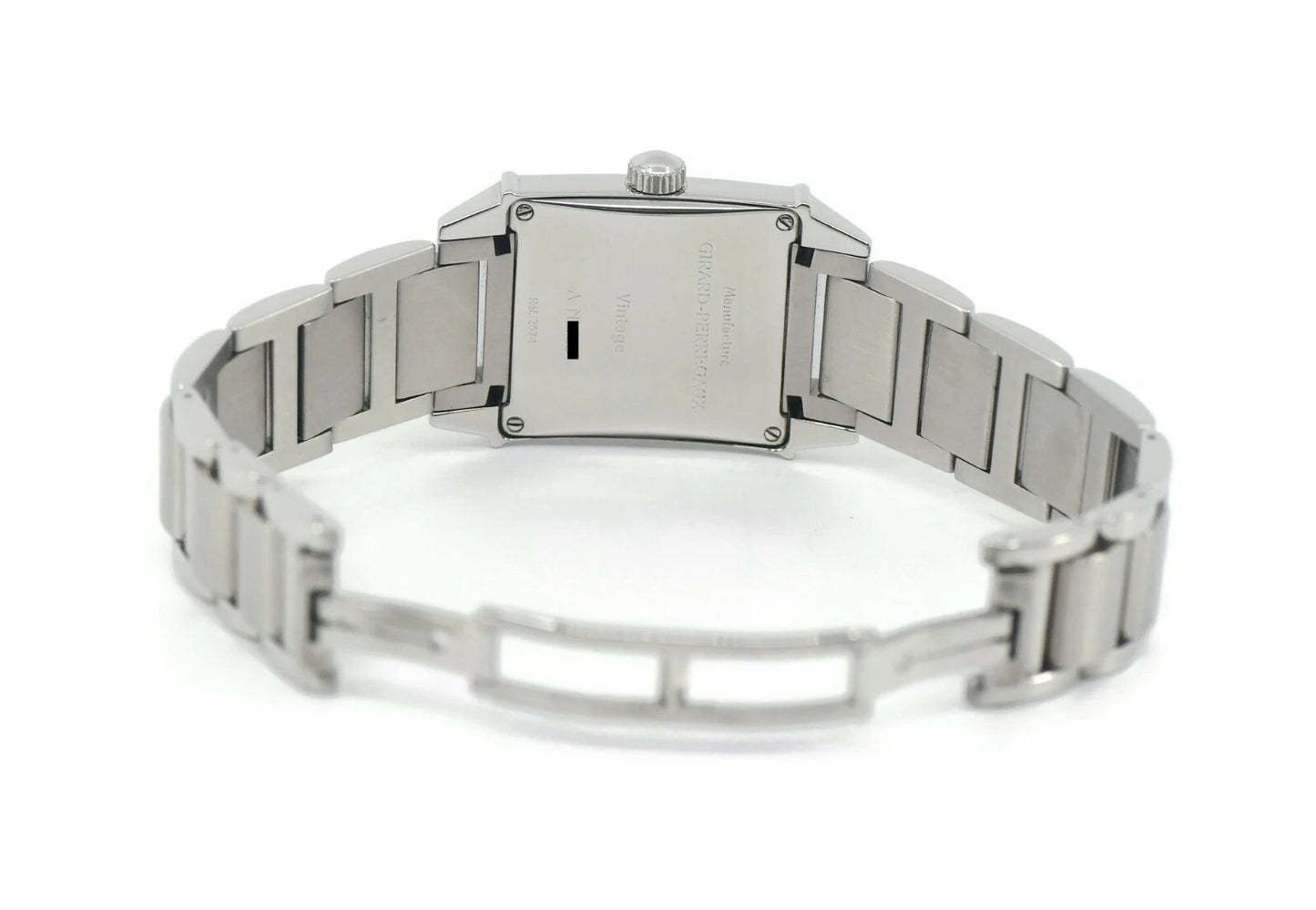 Girard Perregaux Vintage Diamond Stainless Steel Watch 2574