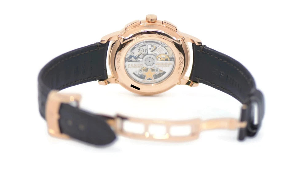 Zenith Elite Classic Chronograph 18K Rose Gold Watch 18.2270.4069