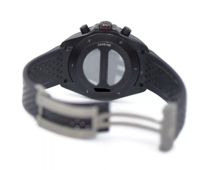 Tag Heuer Grand Carrera Cal Black Titanium Watch CAV518B