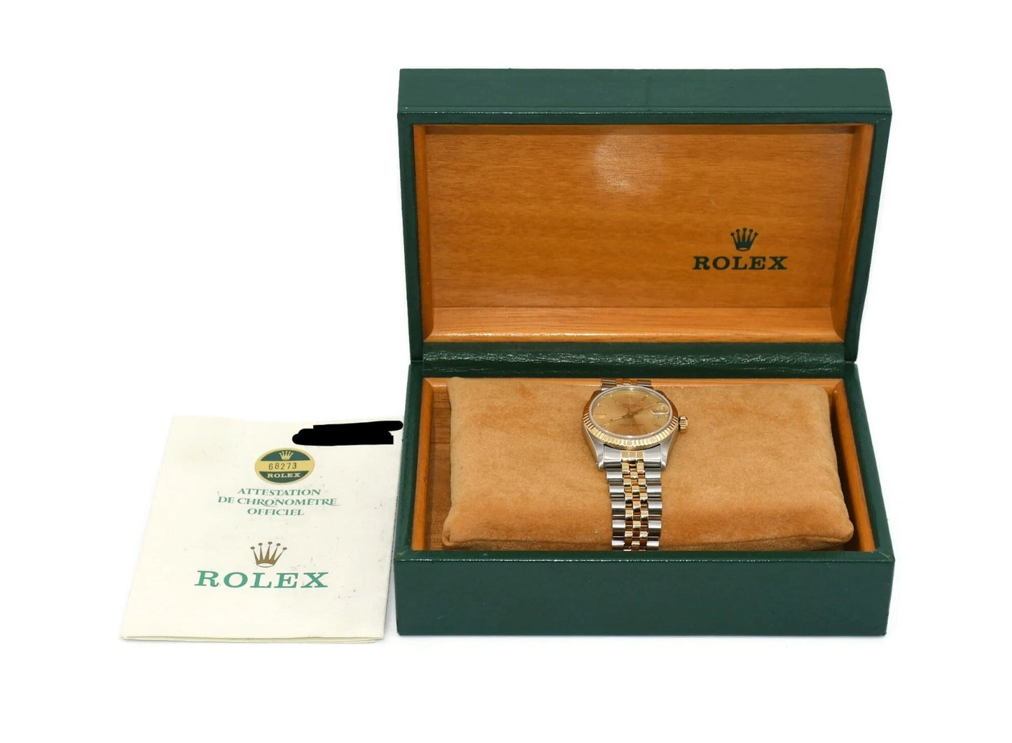 Rolex Datejust 18K/Stainless Steel Watch 68273