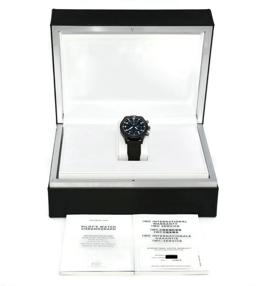 IWC Pilot Top Gun Chronograph Ceramic Watch IW389001