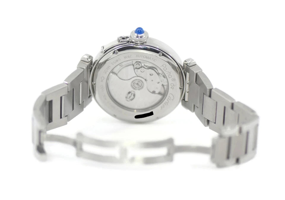 Cartier Pasha Moon Phase Stainless Steel Watch W31093M7